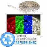 Luminea RGBW-LED-Streifen-Erweiterung LAX-206, 2 m, 240 lm, Versandrückläufer Luminea WLAN-LED-Streifen-Set in RGBW
