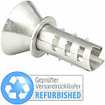 PEARL Zitrusfrucht-Entsafter mit Ausgießer, Edelstahl, Versandrückläufer PEARL Zitrusfrüchte-Entsafter