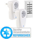 revolt 2er-Set Funksteckdosen mit Fernbedienung, Versandrückläufer revolt Funk-Steckdosen mit Fernbedienung
