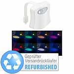 Lunartec LED-Toilettenlicht, Versandrückläufer Lunartec LED-Toilettenlichter mit Bewegungsmelder