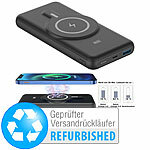 revolt Magnetische Powerbank 10.000 mAh, Versandrückläufer revolt Magnetische Powerbanks, Qi-& MagSafe-kompatibel