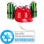 infactory Bierhelm mit 2 Dosenhaltern und Trinkschlauch, Versandrückläufer infactory Bierhelme