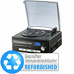 auvisio Versandrückläufer Kompakt-Stereoanlage & Digitalisierer  & Software auvisio Plattenspieler-Stereoanlagen mit USB-Digitalisierung