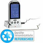 Rosenstein & Söhne Funk-Brat-/Grillthermometer, externes XXL-Display, Versandrückläufer Rosenstein & Söhne Funk Braten- & Grill-Thermometer