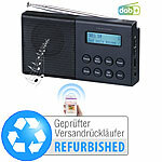 VR-Radio Digitales DAB+/FM-Taschenradio mit Bluetooth 5, Versandrückläufer VR-Radio Digitales DAB+/FM-Koffer-Radios mit Bluetooth und Wecker