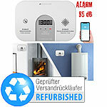 VisorTech WLAN-Kohlenmonoxid-Melder mit LCD-Display, Versandrückläufer VisorTech WLAN-Kohlenmonoxid-Melder mit LCD-Display und App