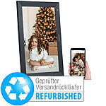 Somikon WLAN-Bilderrahmen, Versandrückläufer Somikon Digitale Bilderrahmen mit WLAN und Apps