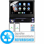 Creasono 1-DIN-Autoradio mit Apple CarPlay, Android Auto, Versandrückläufer Creasono 1-DIN-MP3-Autoradios mit Wireless Apple Carplay & Android Auto