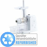 Rosenstein & Söhne Elektrischer Slow Juicer mit 150 Watt Leistung (Versandrückläufer) Rosenstein & Söhne Elektrischer Slow Juicer