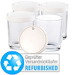 PEARL Ersatz-Gläser für PEARL Joghurt Maker, 4er-Set, Versandrückläufer PEARL Joghurt-Bereiter