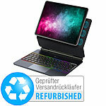 GeneralKeys Magnetische Tastatur-Hülle für 13"-iPad 2024, Versandrückläufer GeneralKeys Magnetische Tastatur-Hülle für Apple iPads, mit Akku & Tastenbeleuchtung 