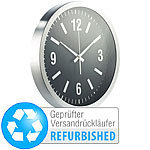 OctaCam Wanduhr in Alu mit integrierter HD-Videokamera (Versandrückläufer) OctaCam Wanduhren mit integrierten Kameras