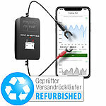 Lescars Kfz-Batterie-Wächter mit Bluetooth, App, Versandrückläufer Lescars Bluetooth Batterietester & -Wächter für KFz- & Solar-Batterien 