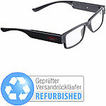 infactory Modische Lesehilfe mit integriertem LED-Leselicht, Versandrückläufer infactory LED Lesebrillen