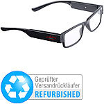 infactory Modische Lesehilfe mit integriertem LED-Leselicht Versandrückläufer infactory LED Lesebrillen
