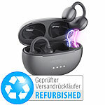 auvisio Open-Ear Clip-on-Stereo-Headset, Bluetooth 6.0, Versandrückläufer auvisio Clip-on-Stereo-Headsets mit Bluetooth und Ladecase 