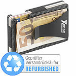 Xcase RFID-Kartenetui aus Carbon,Schutz für 15 Chip-Karten,Versandrückläufer Xcase RFID-Kartenetui mit Geldklammer