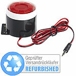 VisorTech 110-dB-Sirene mit Kabel, für Alarmanlage, Versandrückläufer VisorTech GSM-Funk-Alarmanlagen