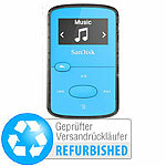 SanDisk Clip Jam MP3-Player, 8 GB, blau, Versandrückläufer SanDisk MP3-Player mit SD-Card Slot