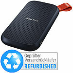 SanDisk Portable SSD-Festplatte mit 480 GB, Versandrückläufer SanDisk Externe SSD-Festplatten