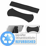 Callstel 2er-Set Anti-Rutsch-Pads, Versandrückläufer Callstel 2in1-Anti-Rutsch-Pads und Smartphone-Ständer