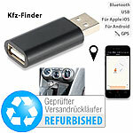 Lescars Kfz-Finder USB-Adapter mit Bluetooth, Versandrückläufer Lescars USB-Standortmarker mit Bluetooth