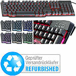GeneralKeys Halbmechanische USB-Gaming-Tastatur, Versandrückläufer GeneralKeys Halbmechanische USB-Tastaturen mit Beleuchtung