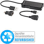 auvisio USB-HDMI-Videograbber für Videos bis Full HD (1080p),Versandrückläufer auvisio HDMI-auf-USB-Videograbber für PCs & Android Smartphones & Tablets
