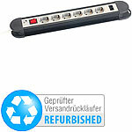 revolt 6-fach Profi-Steckdosenleiste, Versandrückläufer revolt Steckdosenleisten mit Überspannungsschutz