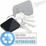 Callstel 6in1-Schlüsselfinder, Bluetooth 5, App, Versandrückläufer Callstel Schlüsselfinder mit Bluetooth kompatibel zu Amazon Alexa & Google Assistant