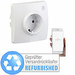 Luminea Home Control WLAN-Unterputz-Steckdose mit App, Versandrückläufer Luminea Home Control WLAN-Unterputz-Steckdosen