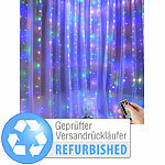 Lunartec RGB-LED-Lichtervorhang, 300 LEDs, Fernbedienung, Versandrückläufer Lunartec LED-Lichtervorhänge RGB