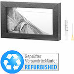 infactory Schwarz-Weiß-Sandbild mit Holzrahmen, 20 x 12 cm, Versandrückläufer infactory Sandbilder