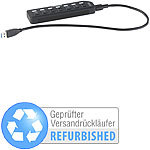 Xystec Aktiver USB-3.0-Hub mit 7 Ports,  2-A-Netzteil (Versandrückläufer) Xystec Aktive USB-3.0-Hubs mit einzeln schaltbaren Ports 