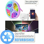 Luminea Home Control USB-RGB-CCT-LED-Streifen mit WLAN, App, Versandrückläufer Luminea Home Control 
