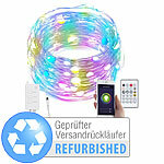 Luminea Home Control RGB-LED-Lichterdraht mit Musik-Steuerung, Versandrückläufer Luminea Home Control 