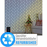 Luminea Home Control WLAN-LED-Lichtervorhang, 300 CCT-LEDs, Versandrückläufer Luminea Home Control WLAN-LED-Lichtervorhänge warm- und kaltweiß