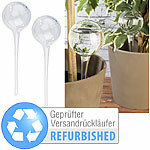 Royal Gardineer 2er-Set Gießfrei-Bewässerungs-Kugeln aus Glas, Versandrückläufer Royal Gardineer Wasserspender für Topfpflanzen