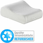 newgen medicals Wellness-Reisekissen aus thermoaktivem Memory-Foam, Versandrückläufer newgen medicals Nackenstütz-Reisekissen aus Memory Foam