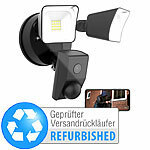 VisorTech 2K-Kamera mit 2 LED-Strahlern, 2.400lm, Sirene, Versandrückläufer VisorTech
