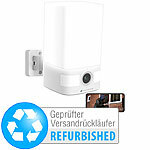 VisorTech 2K-Akku-Überwachungskamera, LED-Licht 600 lm, Versandrückläufer VisorTech Akku-IP-Überwachungskameras mit LED-Licht, Sirene, WLAN und App