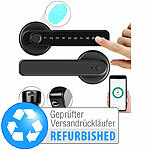 VisorTech Smarter Sicherheits-Türbeschlag mit Finger-Scanner, Versandrückläufer VisorTech Sicherheits-Türbeschlag mit Fingerabdruck-Scanner, PIN-Eingabe und App