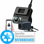 NavGear Kompakte 4K-Dashcam mit Full-HD-Heckkamera, Versandrückläufer NavGear 4K-Dashcams mit Heckkamera, G-Sensor, WLAN und App