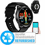 newgen medicals Fitness-Smartwatch, EKG-, Herzfrequenz-& SpO2-Anzeige,Versandrückläuer newgen medicals Fitness-Smartwatches mit EKG- und SpO2-Anzeige, Brustgurt-kompatibel