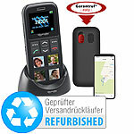 simvalley MOBILE 4G-Senioren-Handy mit Garantruf Easy, Versandrückläufer simvalley MOBILE 4G-Senioren-Handys mit Garantruf Easy, Kurzwahl-Foto-Tasten & GPS