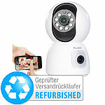 7links Dual-Linsen-WLAN-Kamera, je Full HD, Versandrückläufer 7links WLAN-Pan-Tilt-Kameras mit 2 Kameralinsen, Full HD, Nachtsicht, Tracking und Geräuscherkennung
