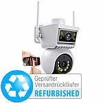 7links Dual-Linsen-WLAN-Pan-Tilt-IP-Kamera, Full HD, Versandrückläufer 7links Dual-Linsen-WLAN-Pan-Tilt-IP-Kameras mit Dunkellicht-Technologie