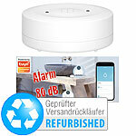 Luminea Home Control WLAN-Wassermelder, Versandrückläufer Luminea Home Control WLAN-Wassermelder mit App-Benachrichtigungen