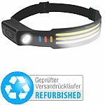 KryoLights Akku-Stirnlampe & Flutlicht, 3 SMD-COB-LED-Bänder, Versandrückläufer KryoLights Akku-Stirnlampen mit LED-Band, Spotlight und farbigem Licht 