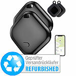 Callstel 2er-Set Gegenstandsfinder, AirTag-zertifiziert, Versandrückläufer Callstel MFi-zertifizierte Schlüssel- & Gegenstandsfinder mit weltweiter Ortung und App